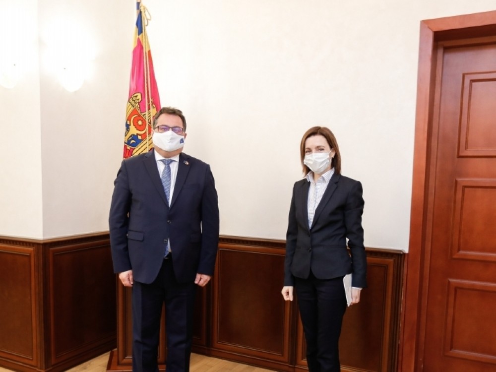 Maia Sandu a discutat cu Ambasadorul UE în Republica Moldova. Ce subiecte au fost abordate